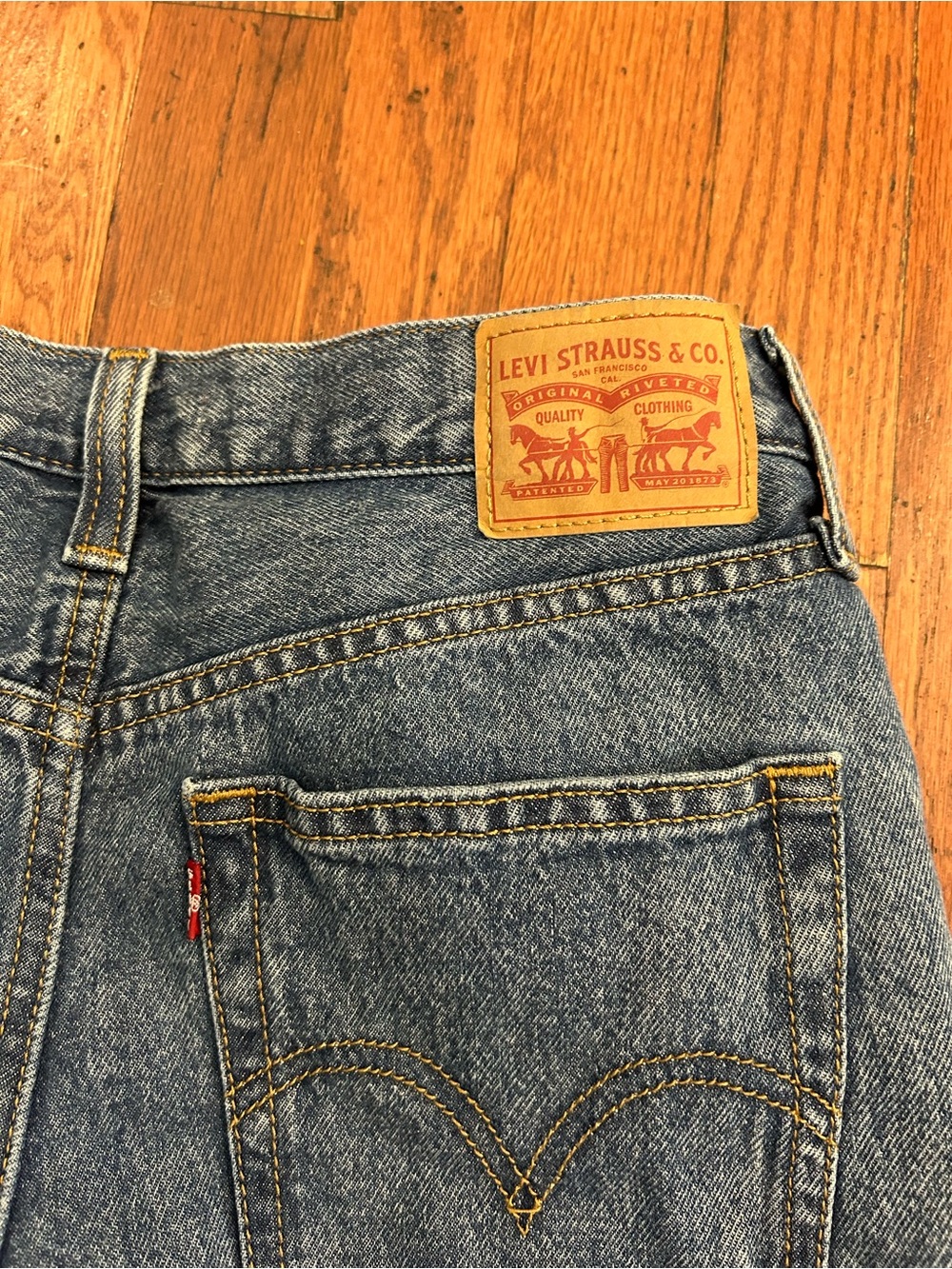 Levi’s 94 Baggy Wide Leg Jeans Women’s 29 High Rise Blue Denim Y2K - Picture 4 of 5